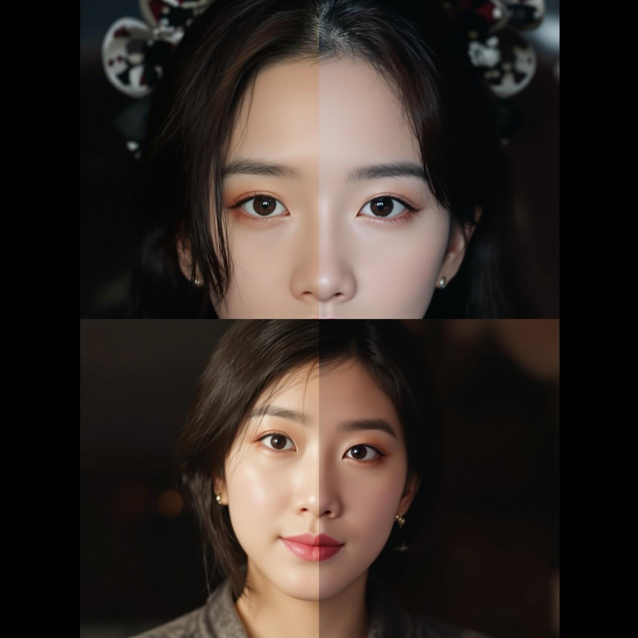 吾爱吃瓜 - 独家：某女星整容前后对比照流出