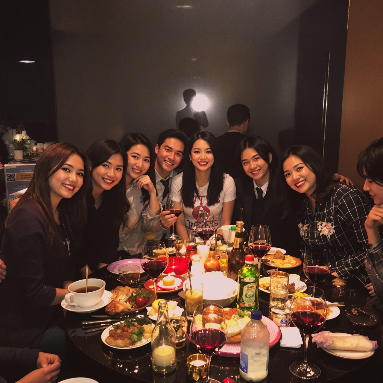 吾爱吃瓜 - 明星私下聚会被拍，多位大咖同框